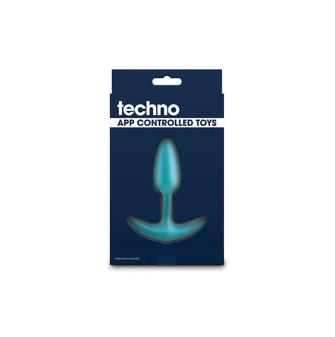 Techno - Trance - Vibrating Butt Plug With App Control - Blue