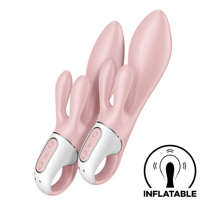 Satisfyer Air Pump Bunny 3 - Inflatable Rabbit Vibrator - Pink