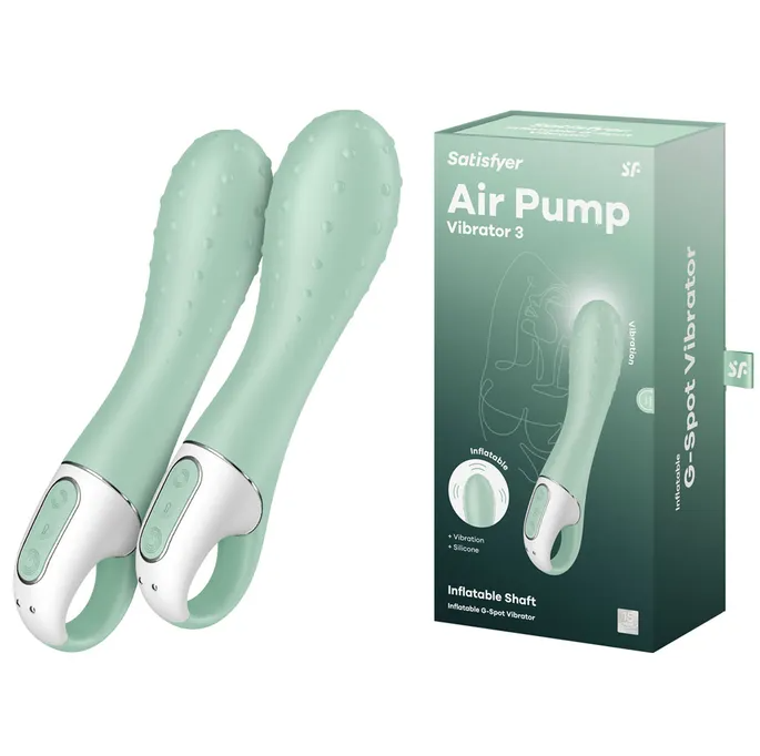 Satisfyer Air Pump 3 - Inflatable G-Spot Vibrator - Mint