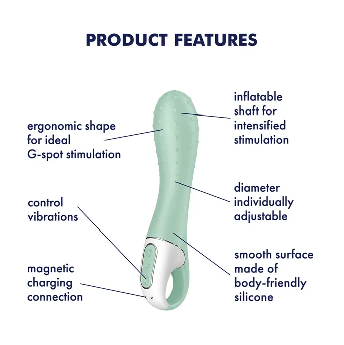 Satisfyer Air Pump 3 - Inflatable G-Spot Vibrator - Mint