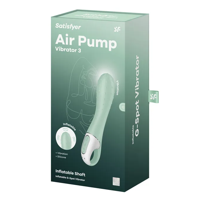 Satisfyer Air Pump 3 - Inflatable G-Spot Vibrator - Mint