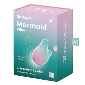 Satisfyer Mermaid Vibes - Double Air Pulse Stimulator - Mint/Pink