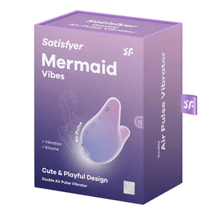 Satisfyer Mermaid Vibes - Double Air Pulse Stimulator - Violet/Pink