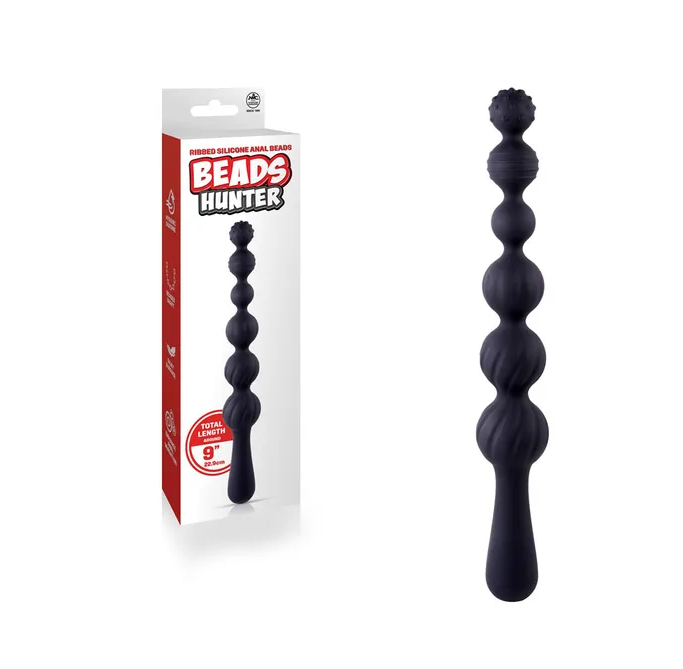 Beads Hunter - 9 Inch Anal Beads - Black