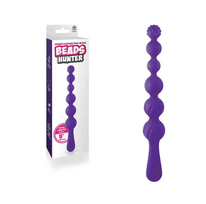 Beads Hunter - 9 Inch Anal Beads - Purple