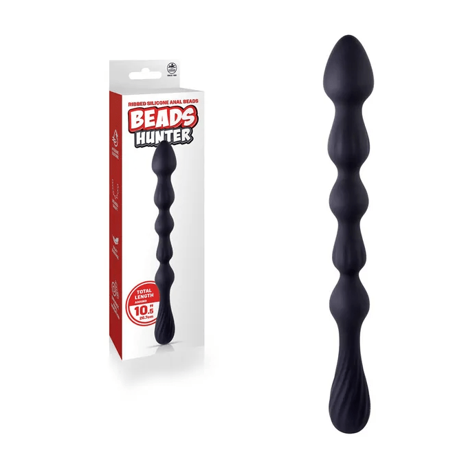 Beads Hunter - 10.5 Inch Anal Beads - Black