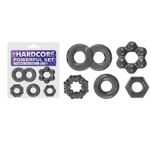 Hardcore Powerful Cock Rings Set 2 - Smoke