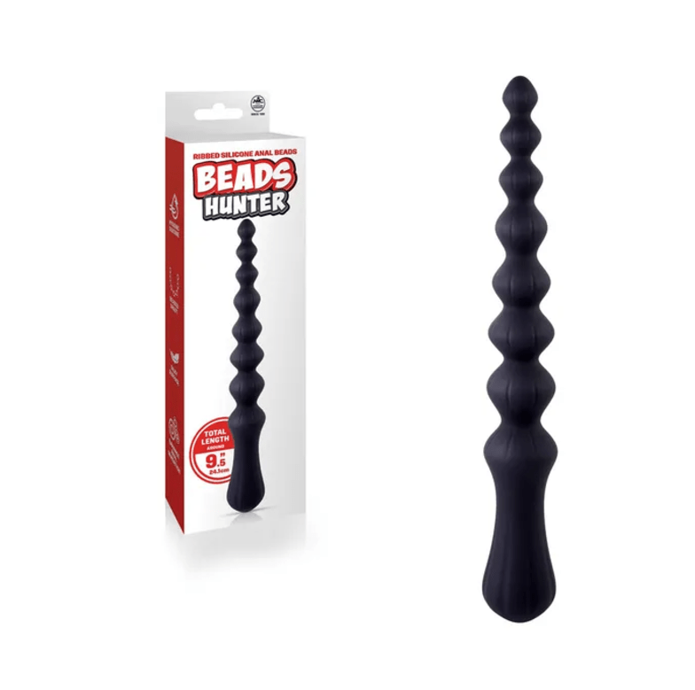 Beads Hunter - 9.5 Inch Anal Beads - Black