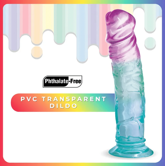 Jellido 7.25 Inch Dildo - Clear Coloured