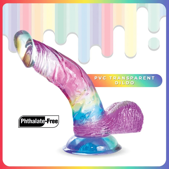 Jellido 5.5 Inch Curved Dildo - Clear Coloured