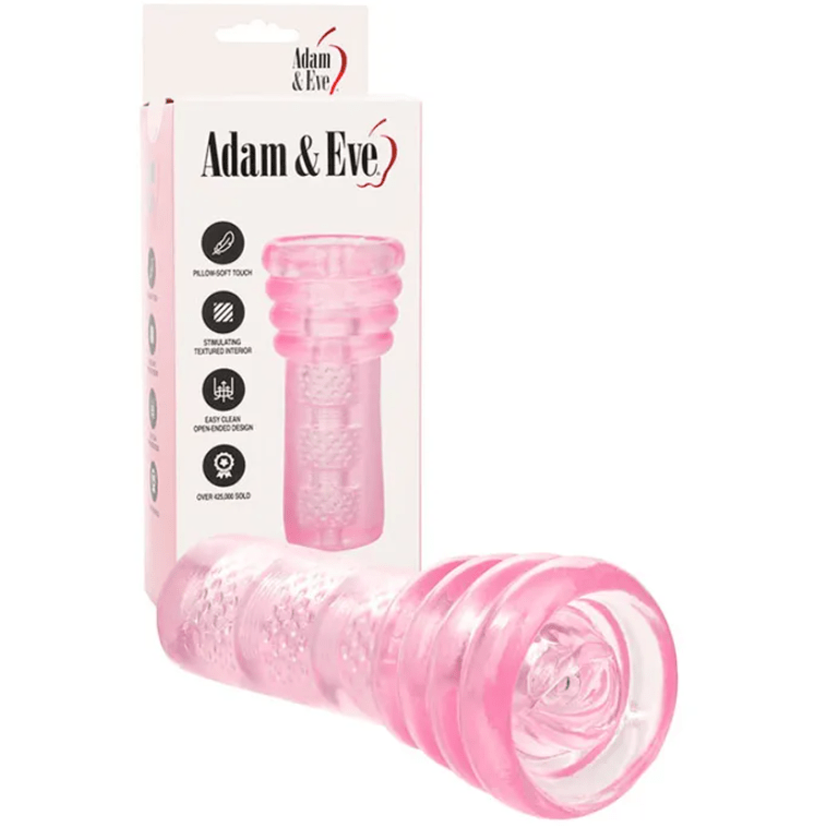 Adam & Eve Super Head Honcho Oral Stroker - Pink