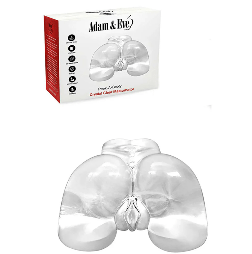 Adam & Eve Peek A Booty - Clear Doggy Style Masturbator