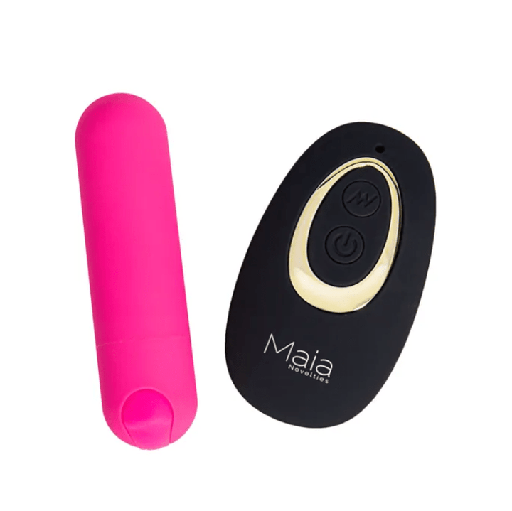 Maia Date Night Panty Vibrator & Remote S/M - Black