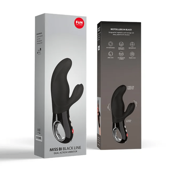 Fun Factory Miss Bi - Black Line Dual Rabbit Vibrator