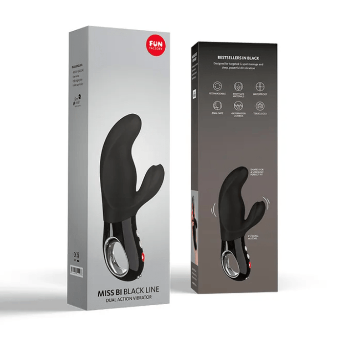Fun Factory Miss Bi - Black Line Dual Rabbit Vibrator