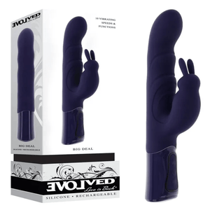 Evolved Big Deal Rabbit Vibrator - Purple