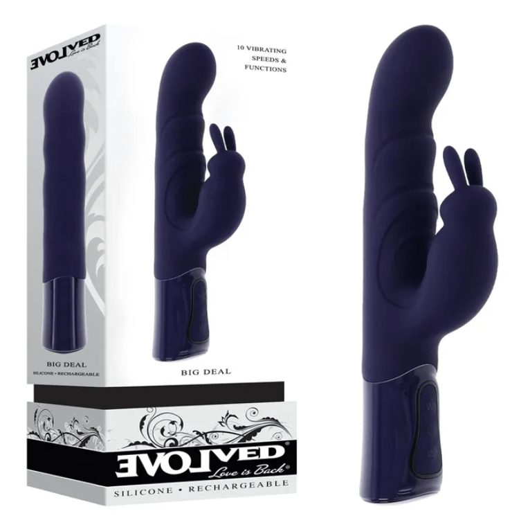 Evolved Big Deal Rabbit Vibrator - Purple