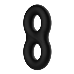 Crazy Bull Double Donut Cock & Ball Ring - Black