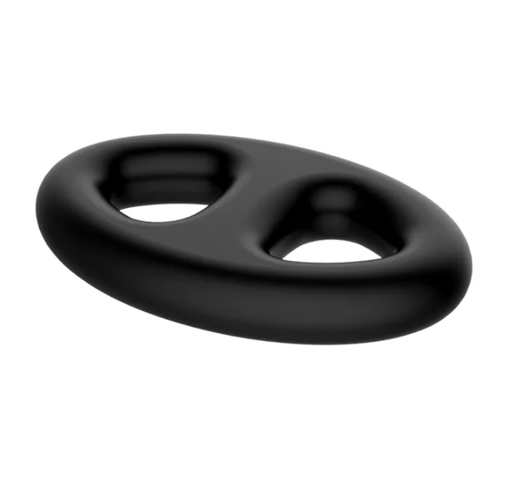 Crazy Bull Oval Cock & Ball Ring - Black