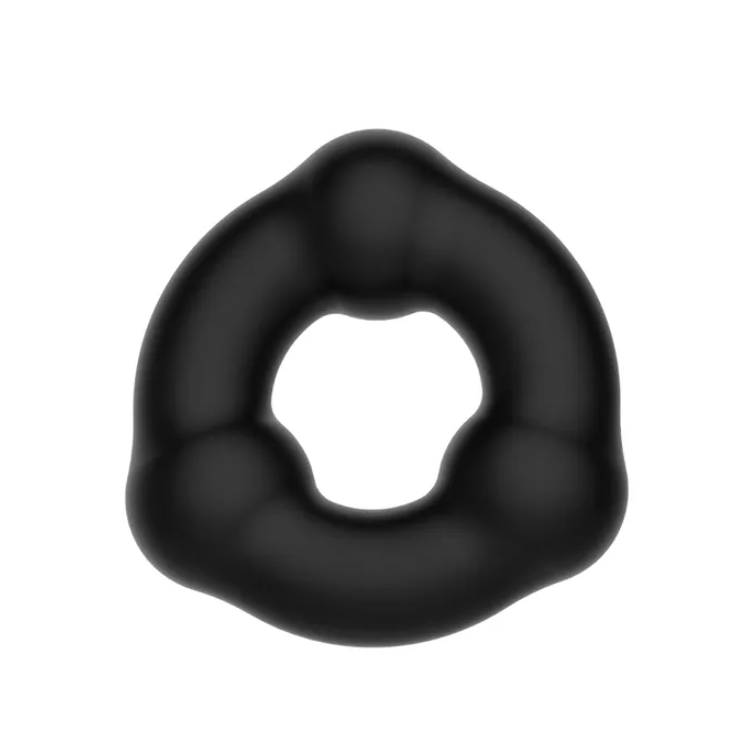 Crazy Bull Beaded Cock Ring - Black