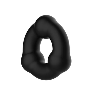 Crazy Bull Beaded Cock Ring - Black