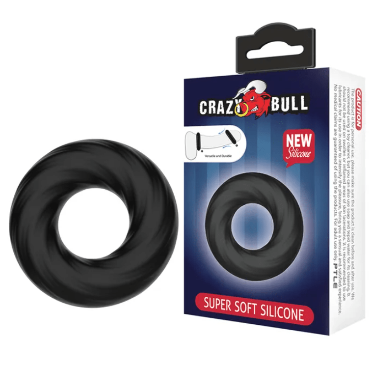 Crazy Bull Cock Ring - Black