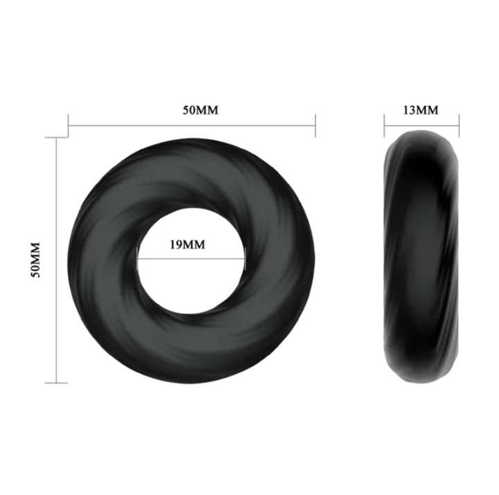 Crazy Bull Cock Ring - Black
