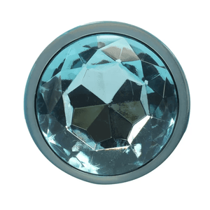 Ouch! Paris Collection - Metal Anal Plug Set with Gem Base - Metallic Blue