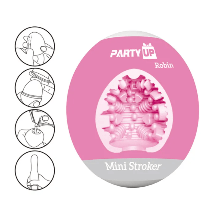 Party Up Robin Mini Stroker - Pink