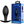 Party Up Jeff Silicone 8.5cm Butt Plug - Black