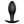 Party Up Jeff Silicone 8.5cm Butt Plug - Black