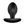 Party Up Jeff Silicone 8.5cm Butt Plug - Black