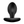 Party Up Jeff Silicone 8.5cm Butt Plug - Black