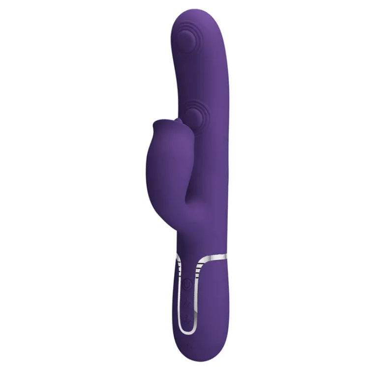 Party Up Alan Dual Motor - Licking & Thumping Rabbit Vibe - Purple