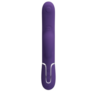 Party Up Alan Dual Motor - Licking & Thumping Rabbit Vibe - Purple