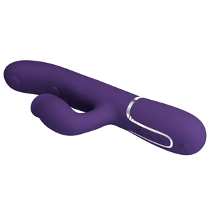 Party Up Alan Dual Motor - Licking & Thumping Rabbit Vibe - Purple