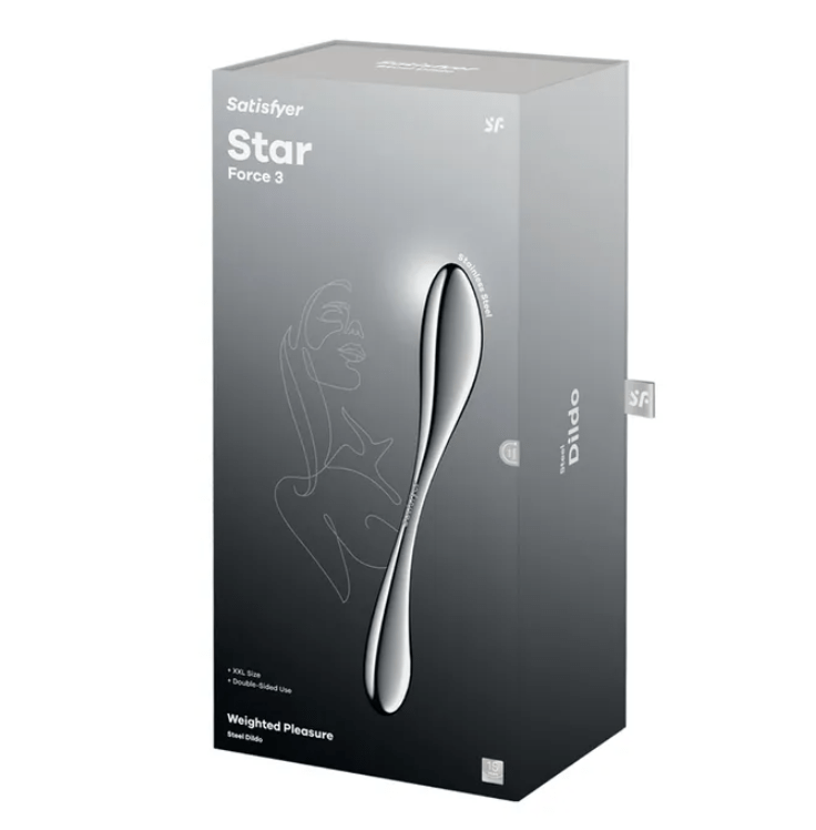 Satisfyer Star Force 3 - Chrome Steel 10.5 Inches Dildo
