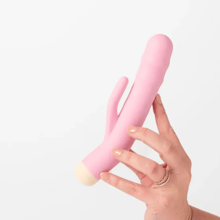 Girls Get Off DeeDee Thrusting Rabbit Vibrator - Pink