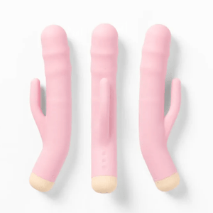 Girls Get Off DeeDee Thrusting Rabbit Vibrator - Pink