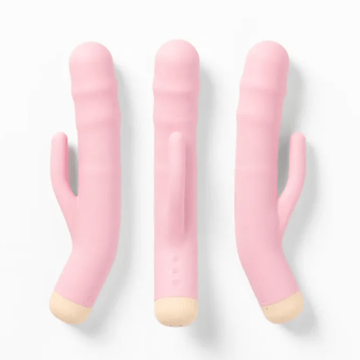Girls Get Off DeeDee Thrusting Rabbit Vibrator - Pink