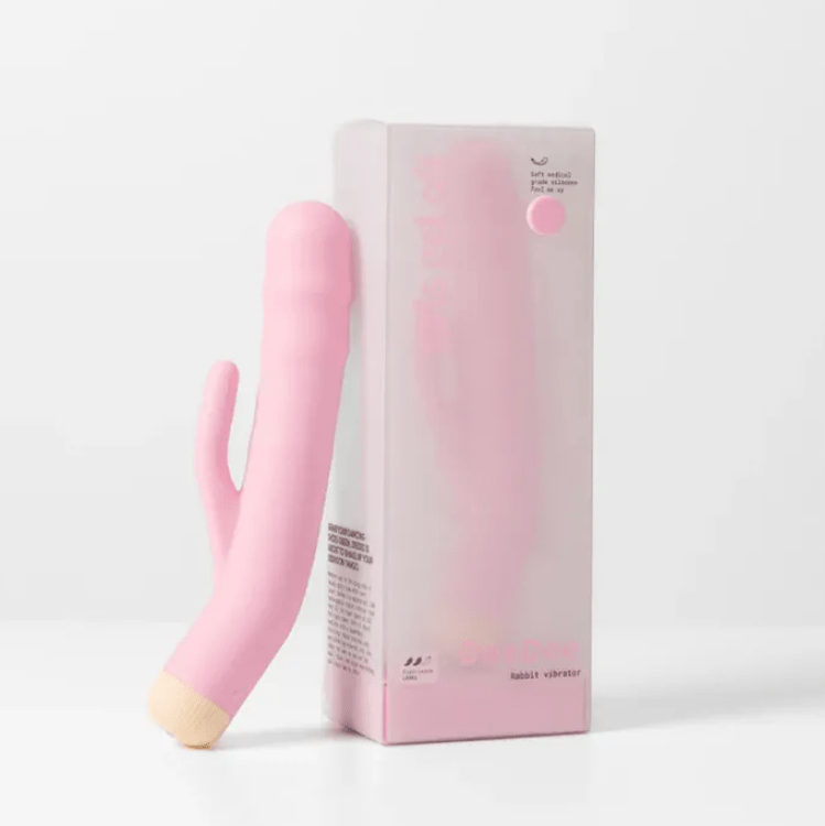 Girls Get Off DeeDee Thrusting Rabbit Vibrator - Pink