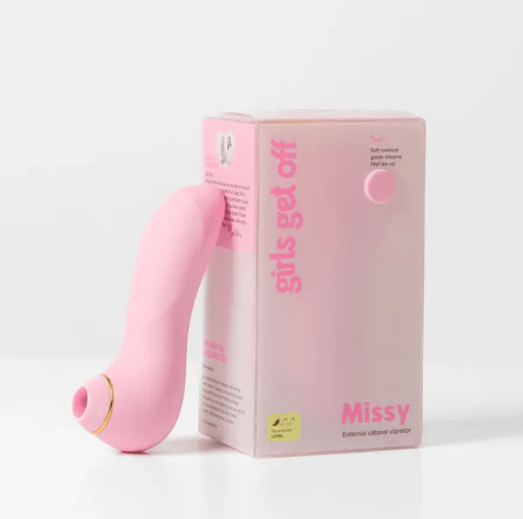 Girls Get Off Missy Air Pulse Clitoral Stimulator- Pink