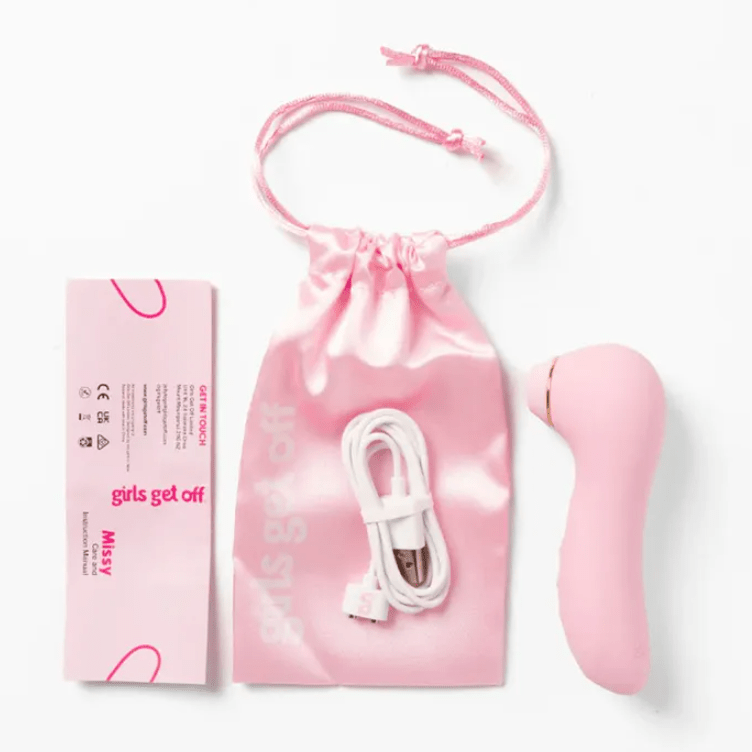 Girls Get Off Missy Air Pulse Clitoral Stimulator- Pink