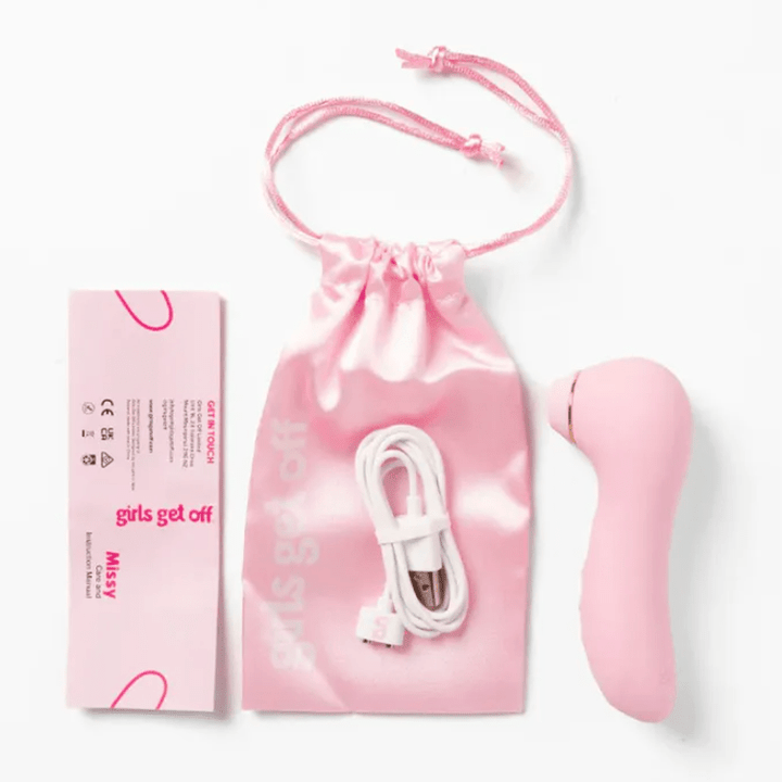 Girls Get Off Missy Air Pulse Clitoral Stimulator- Pink