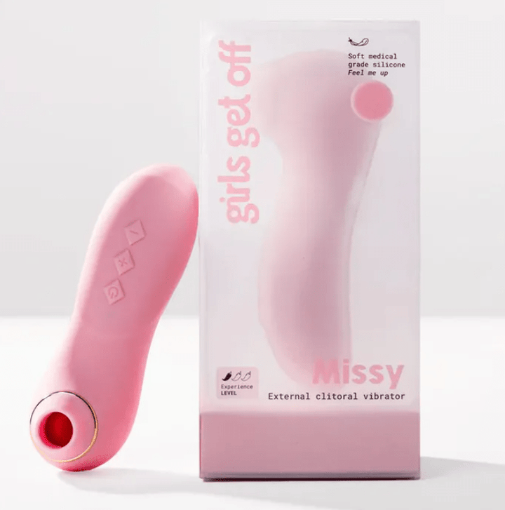 Girls Get Off Missy Air Pulse Clitoral Stimulator- Pink
