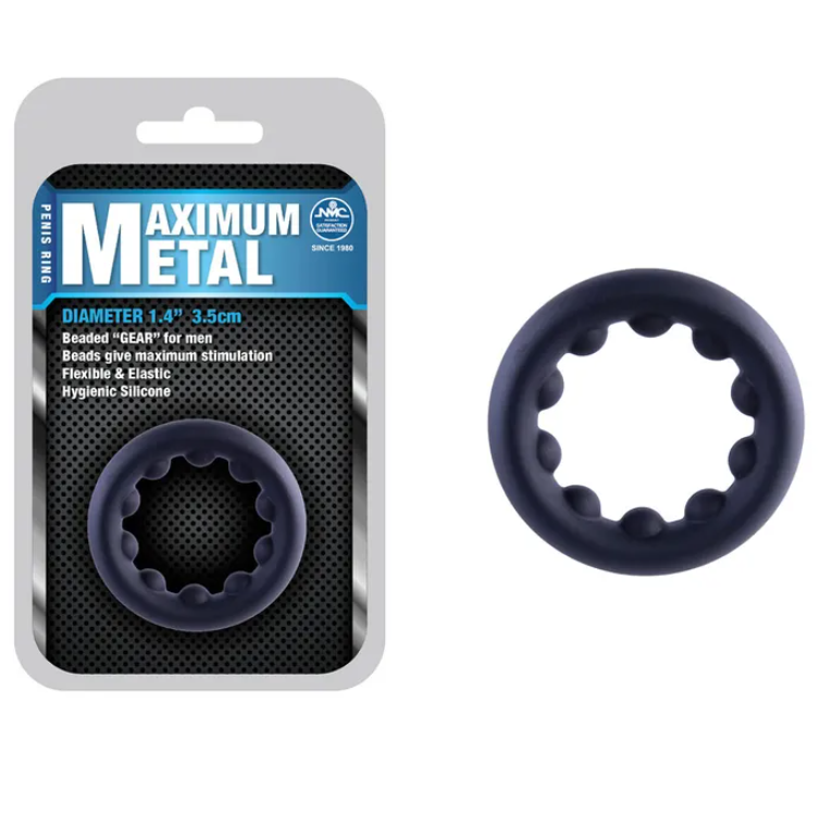 Maximum Metal Black 35mm Cock Ring