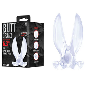 Butt Craze - Clear 16cm Gaping Butt Plug