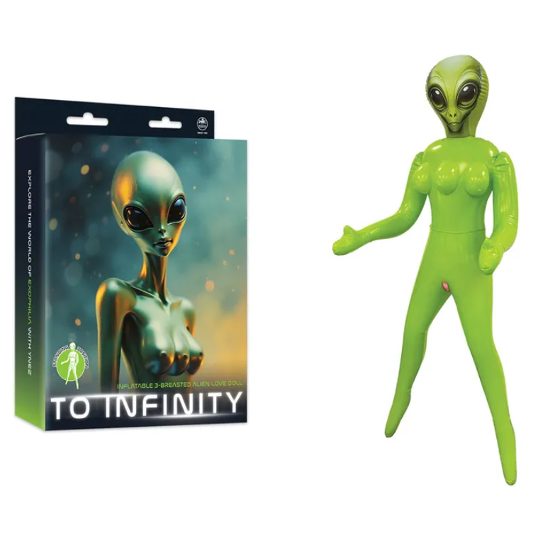 To Infinity - Green Inflatable Alien Love Doll