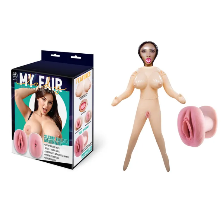 My Fair Lady - Inflatable Standing Love Doll with Realistic Holes