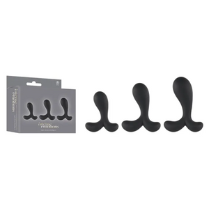 Intense Emotions - Black Butt Plugs - Set of 3 Sizes